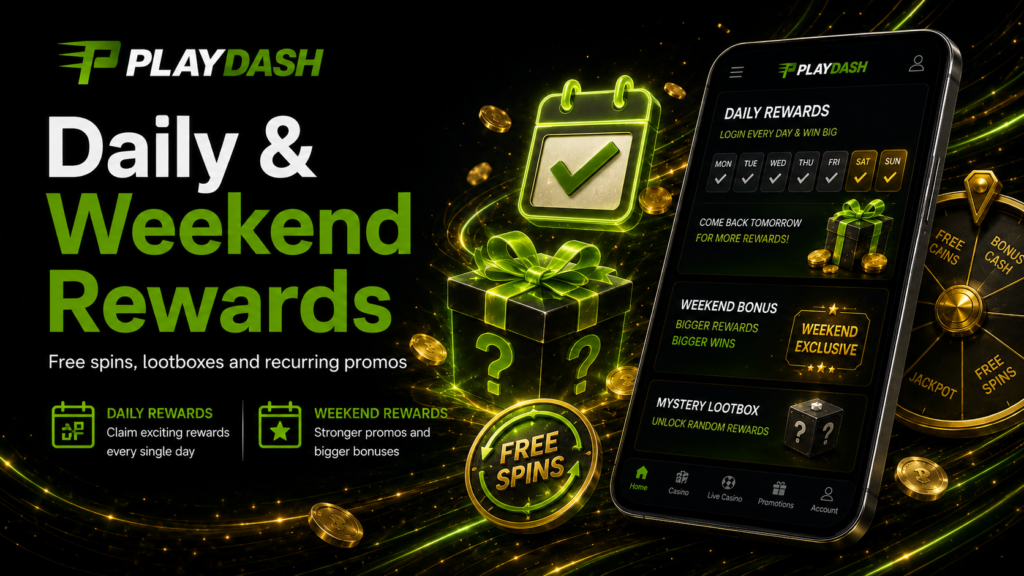 PlayDash Daily and Weekend Rewards